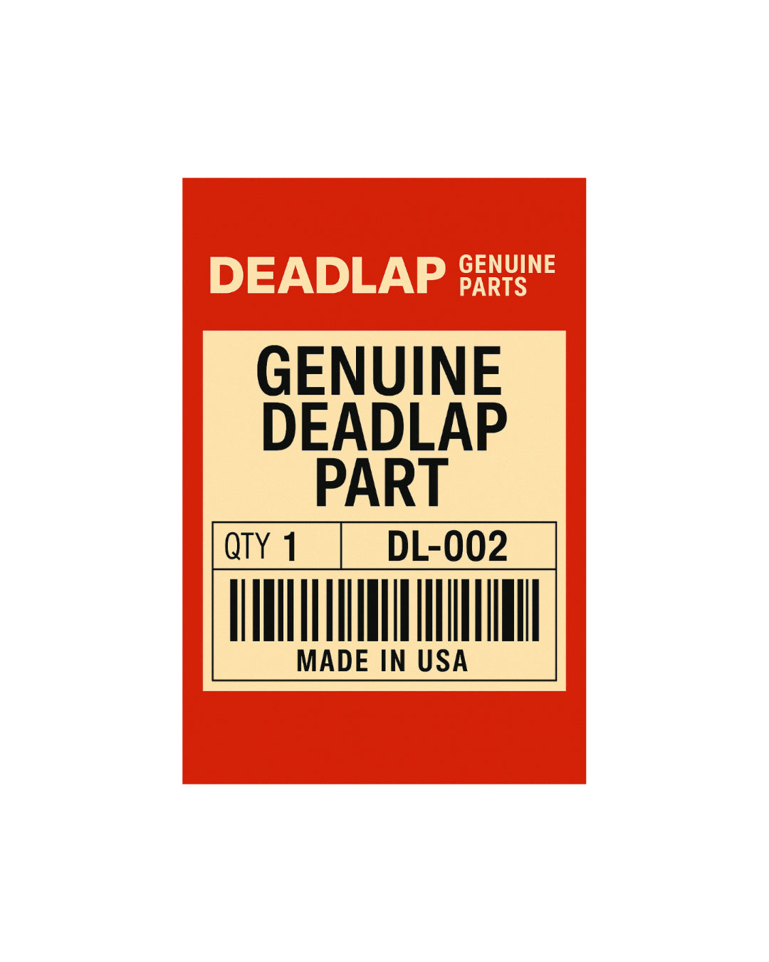 Genuine Deadlap Part Sticker